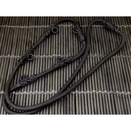 4mm Black Nylon String 6 hooks Amulet men's necklace!