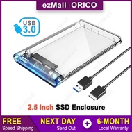 ORICO 2.5 Inch Hard Drive Enclosure, Toolfree USB 3.0 to SATA External Case 4TB Max Orico HDD SSD Enclosure 2139U3