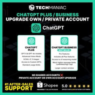 ChatGPT Plus / Business (Private or Own Account Upgrade) ✅ | 6M / 12M Available | No Sharing | Full 