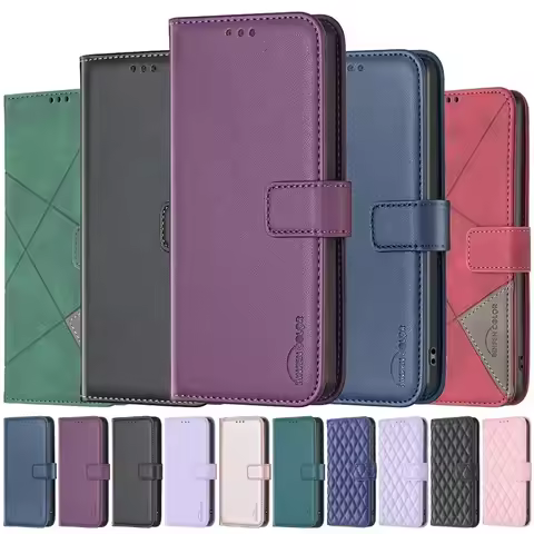 For Xiaomi Poco X7 Pro Case Poco X 7 Pro Etui Solid Color Leather Wallet Phone Cover For Xiaomi Poco
