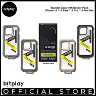 Bitplay Wander iPhone 14 6.1/14 Pro/14 Plus/14 Pro Max Transparent Phone Case With Sticker Pack Stra