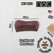 NAT Natural Purpleheart Wood Comb [9973]