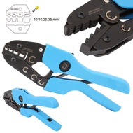 1pc New 10-35mm2 Ratchet Ferrule Bootlace Crimper Crimping Tool Crimping Pliers
