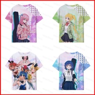 NS BOCCHI THE ROCK Yamada Ryo Ijichi Nijika Cosplay cloth summer T-shirt Anime Short Sleeve Top