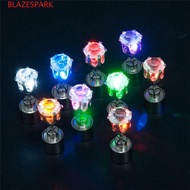 BLAZESPARK Glow Earrings Dazzling Earring Colorful Rhinestones Bar Trinket Men Earrings LED Luminous