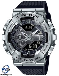 Casio G-Shock GM110-1A Silver Bezel Analog-Digital Watch For Men