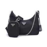 TAS WANITA Prada Re-Edition 2005 Nylon Multipochette Black ORIGINAL