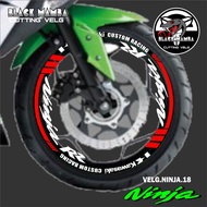 Cutting STICKER NINJA Rims - STICKER LIS LIST Variation Tires/VELG KAWASAKI NINJA 18