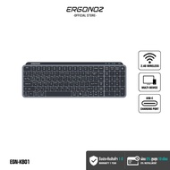 Ergonoz Keyboard KB01 คีย์บอร์ดไร้สาย 2 ระบบ รองรับทั้ง 2.4GHz และ Bluetooth