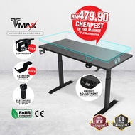 TMAX L140/160cm I-shape Standing Desk Smart Lifting Motorized Height Adjustable Table Gaming Design