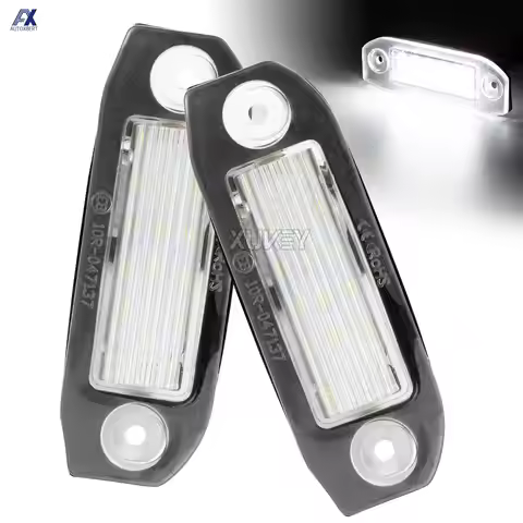 2Pcs 12V Car License Plate Number Lights Canbus Error Free for Volvo S80 XC90 S40 V60 XC60 S60 C70 V