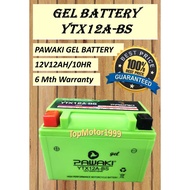 YTX12A-BS PAWAKI Gel Battery Motorcycle / Bateri Motorsikal SYM Symphony 250 / SYM T2 / ER6 NEW / Ka
