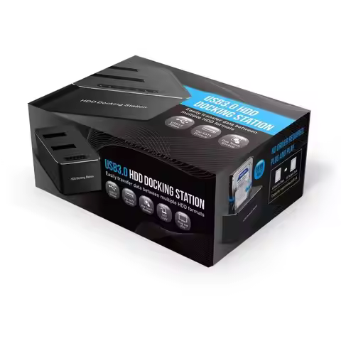 External Dual Drive Bay Docking Station Dual Bay USB 3.0 To I/II/III Docking Station For 2.5 Or 3.5i