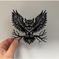 C14 - Artistic owl wall sticker