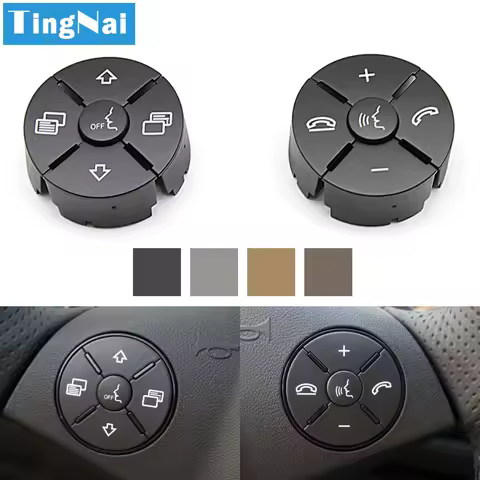W251 W164 Car Multi-function Steering Wheel Key Control Knob Button Cover For Mercedes Benz MK GL R
