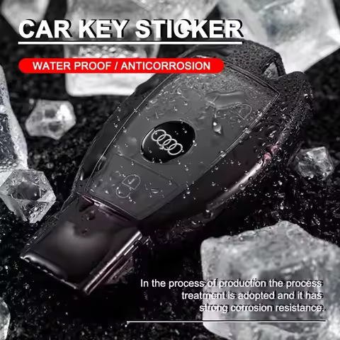 14mm Car Remote Key Sticker Aluminum Emblem Decal For Audi RS6 A1 A2 A3 A4 A5 A6 A7 A8 Q1 Q3 Q2 Q4 Q