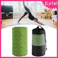 [Eyisi] Yoga Towel with Storage Bag Mat Towel for Travel Fitness Home Gym