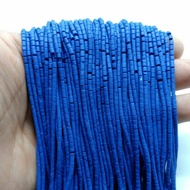 หินลาพิสลาซูลี่ 1 เส้น 2 มิลลิเมตร อะไหล่ร้อยเครื่องประดับ Lapis Lazuli Tiny Seed Beads