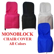 All Colors Geena Monoblock Chair Cover For Catering Event Standard Size Divine Chair