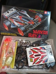30年前初版 TAMIYA MINI 4WD 1/32 MANTA RAY BLACK SPECIAL 魔鬼魚 四驅車