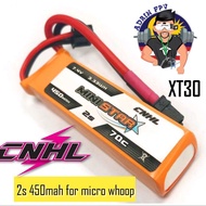 CNHL MiniStar 450mAh 7.4V 2S 70C Lipo Battery with XT30 (Normal or HV)