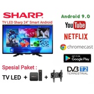 TV LED Sharp 24 inch Smart Android Special Paket : TV Box Bracket
