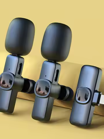 The new J 1 one-pull two radio microphone wireless collar microphone mobile phone recording vlog col