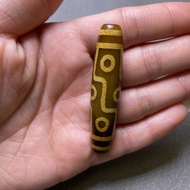 Tibetan Old Material Unique Dzi Beads Agate Pulp Nine Eye Pendant Men Women Natural Necklace Old Dzi