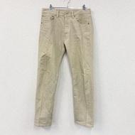 Levi's 501 牛仔褲，連結門襟，米色，W32 碼，古著。