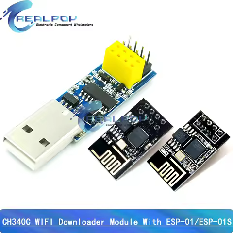CH340C USB ESP8266 ESP-01 ESP01S Prog WIFI Downloader Module Developent Board for Arduino Programmer