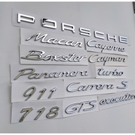 New Style Porsche 718 cayman Car Logo Boxster Rear Tail cayman English Modified GTS Borks Letter Hig