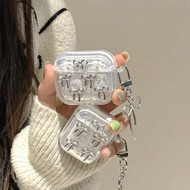 Silver Bow Earphone Case i12 i11 i13 Cartoon Transparent Embossed 1 2 3 Bluetooth gen gen1 gen2 Pro 