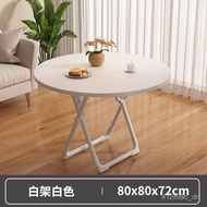 Foldable Table Dining Table Household Small Apartment Rental Room Simple Table and Chair Dining Square Table round Table