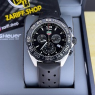 Tag Heuer Formula 1 Black Dial Quartz Chronograph Rubber Strap 43MM CAZ1010.FT8024