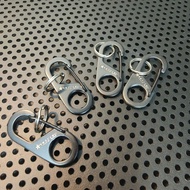 Outdoor Camping 4-Piece Set Camping Equipment Stainless Steel Carabiner Quick Hook 8-Shaped Buckle M