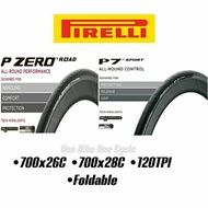PIRELLI P ZERO 120 TPI PIRELLI P7 SPORT 60 TPI ROAD TIRE 700x26c (26-622)