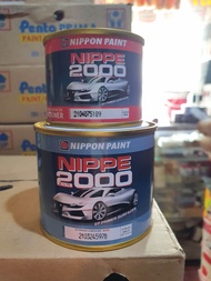 CAT DUCO NIPPON PAINT EPOXY PRIMER SURFACER ABU-ABU & PUTIH + HARDENER 240 ML cat dasar nippe epoxy