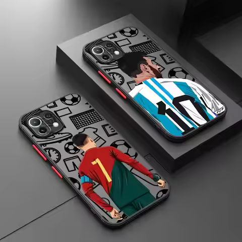 Football Number Phone Case for Xiaomi Redmi 10A 10 9 12C 2022 9C 10C 9A 9i K40 Pro 12 10 9T K40 Cove
