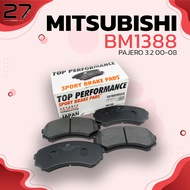 ผ้าเบรค หน้า MITSUBISHI PAJERO NM 3.2 โชกุน ปี 00-08 / PAJERO 3.5 V6 NM ปี 00-08 -ตรงรุ่น 100% - BM