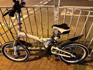 白色 G3 摺疊單車