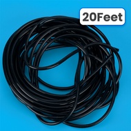 20 Feet ID 3mm Universal Fuel Air Silicone Vacuum Hose Line Tube Pipe 0.3 Mpa to 0.9 Mpa Black