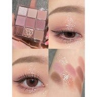 Korea Korea 3ce Pearlescent Matte overtake Pumpkin Orange Brown 9 Colors Jiugongge Eyeshadow Palette