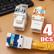 RJ45 Ethernet Coupler - for Server Racks - Color-Coded T568A/B Wiring Adapter - Ethernet LAN Cable E