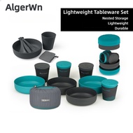 [New Product Free Shipping] Tableware set Camping utensil set Lightweight camping utensil set Outdoo