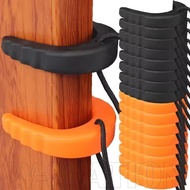 2-1Pcs C-shape Door Stop - with Nylon Cord - Anti-collision Door Clamp - TPU Door Jam - Collision-pr