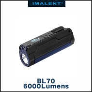 Imalent BL70 6000lm Powerful EDC Flashlight XHP70 HI LED Type-C Rechargeable Dual Light Source Pocke