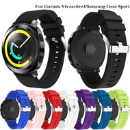 20MM Strap for for Garmin for  Vivoactive 3/for Huami Youth/for Samsung Gear Sport Silicone Band