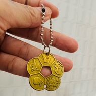 [ Lucky ] Lucky feng shui 3cm apricot coin keychain