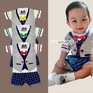 BOYS' TIE MOTIF SET 0-12 MONTHS FADIN SERIES