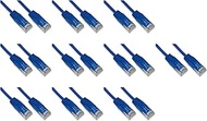 LINK LK6U0025BS10 - Category 6 Unshielded UTP Halogen Free Network Cable 0.25m Thin Pack of 10